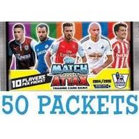 Match Attax 2014 2015 - 50x Booster Packs (ONE FULL BOX OF FIFTY PACKETS)