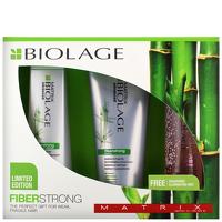 Matrix Biolage Fiberstrong Shampoo 250ml, Conditioner 200ml and Illuminating Mist 125ml