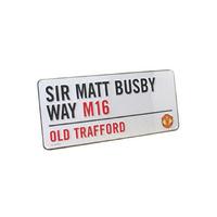 Manchester United FC \'Sir Matt Busby Way\' Street Sign