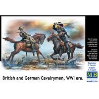 Master Box Mb35184 - figurines British And German Cavalrymen, WWI Era