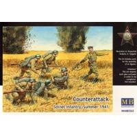 masterbox 135 scale counterattack soviet infantry summer 1941 assembly ...