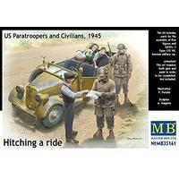 Masterbox 1:35 - Hitching A Ri De, Us Paratrooper And Civilia