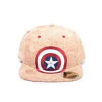 marvel captain america civil war shield logo snapback cap cork