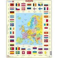 Map and Flags of Europe Jigsaw Puzzle