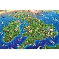 Map of Great Britain & Ireland, 1500pc Jigsaw Puzzle