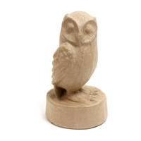 Mache Owl on a Stand 26 cm