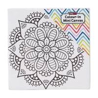 Mandala Colour-In Mini Canvas