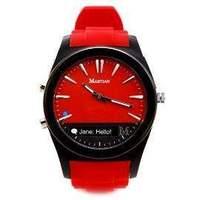 Martian Notifier Watch Red/black/red