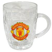 manchester united fc glass tankard official merchandise