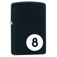 Matte Black 8-ball Zippo Lighter