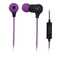 Manhattan Sound Science Nova Sweatproof Lightweight In-ear Earphones With In-line Mic Black/purple (178877)