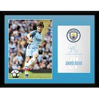 Manchester City Fc David Silva Signature Print