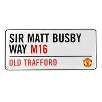 Manchester United Street Sign