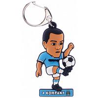 manchester city fc pvc keyring kompany