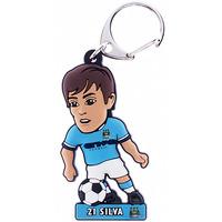 Manchester City F.c. Pvc Keyring Silva