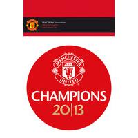 Manchester United Champions 12 13 Vinyl Sticker