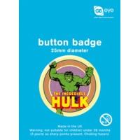 Marvel Hulk Comic Button Badge