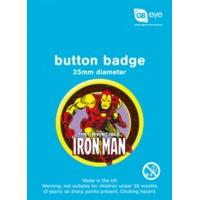 Marvel Iron Man Button Badge
