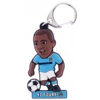 Manchester City F.c. Pvc Keyring Toure