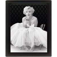 Marilyn Monroe Ballerina 10 x 8cm Framed 3d Lenticular Poster