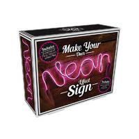 Make Your Own Neon Effect Sign - Pink