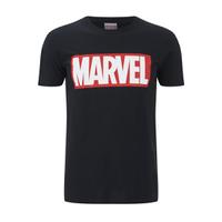 Marvel Comics Men\'s Core Logo T-Shirt - Black - M