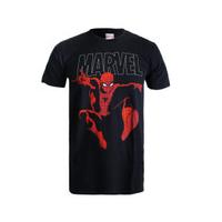 marvel spider strike mens t shirt black s