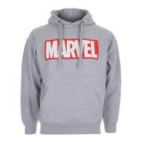 marvel boys logo hoody grey marl 7 8 years