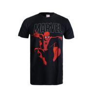 marvel spider strike mens t shirt black xxl