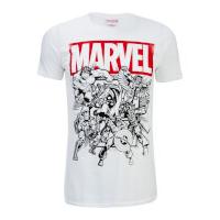 marvel mens collection t shirt white l