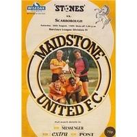 maidstone utd v scarborough division 4 26th aug 1989