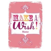 Make A Wish - Personalised Birthday Card