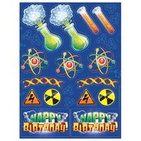 Mad Science Party Stickers