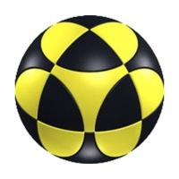 Marusenko Sphere Level 1 3D Puzzle (Black and Yellow)