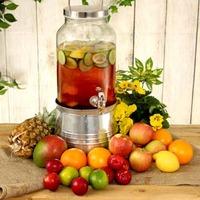Mason Jar Drinks Dispenser with Ice Bucket Stand 5ltr (Single)
