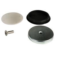 magdev assf06188 sintered ferrite 90x12mm pot magnet kit 4 piece 