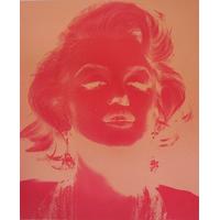 Marilyn Monroe Reversed-Pink By David Studwell
