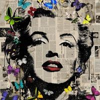 Marilyn Monroe Butterflies 3 By VeeBee