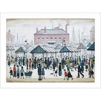 Market Scene Northern Town 1 By L.S Lowry