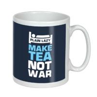 MAKE TEA NOT WAR PLAIN LAZY MUG ( NAVY )