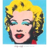 marilyn 1967 on blue ground by andy warhol