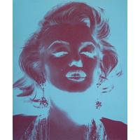 Marilyn Monroe Reversed-Purple By David Studwell