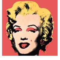 marilyn 1967 on red ground by andy warhol