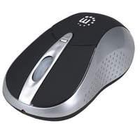 Manhattan Viva Wireless Bluetooth Optical 2000dpi Mouse 10m Three Button Black/silver (178235)