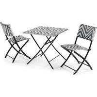 maui outdoor bistro set monochrome