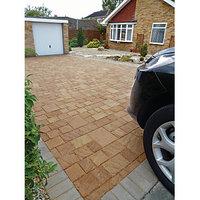 Marshalls Drivesett Natrale Textured Sand 160 x 160 x 50mm Block Paving - Pack of 420