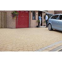 Marshalls Drivesett Argent Textured Buff Block Paving Driveway Pack - 10.75 m2