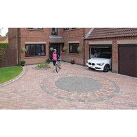 Marshalls Drivesett Tegula Textured Pennant Grey Block Paving Circle Kit - 5.31 m2