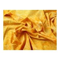 Marble Texture Print Cotton Poplin Dress Fabric Yellow Orange
