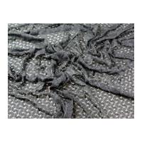 Matte & Shine Stretch Lace Dress Fabric Black